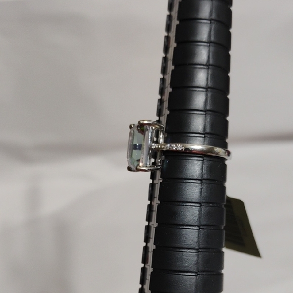 New 925 Sterling Silver Lab Mystic Topaz & Sapphire Ring Sz.6 - Picture 10 of 13